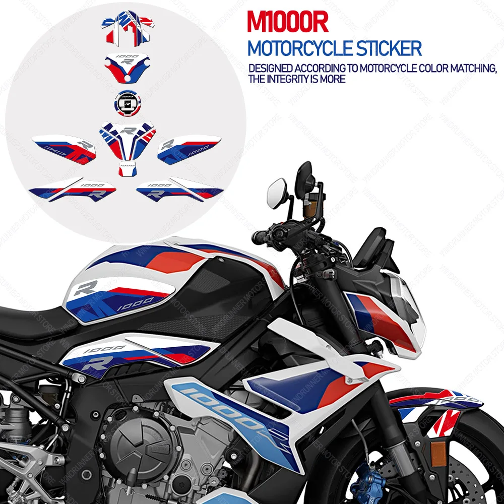 

For M1000R m1000r 3D Epoxy Resin Protective Sticker Motorcycle Tank Pad Stickers Kit Protection Waterproof Sticker
