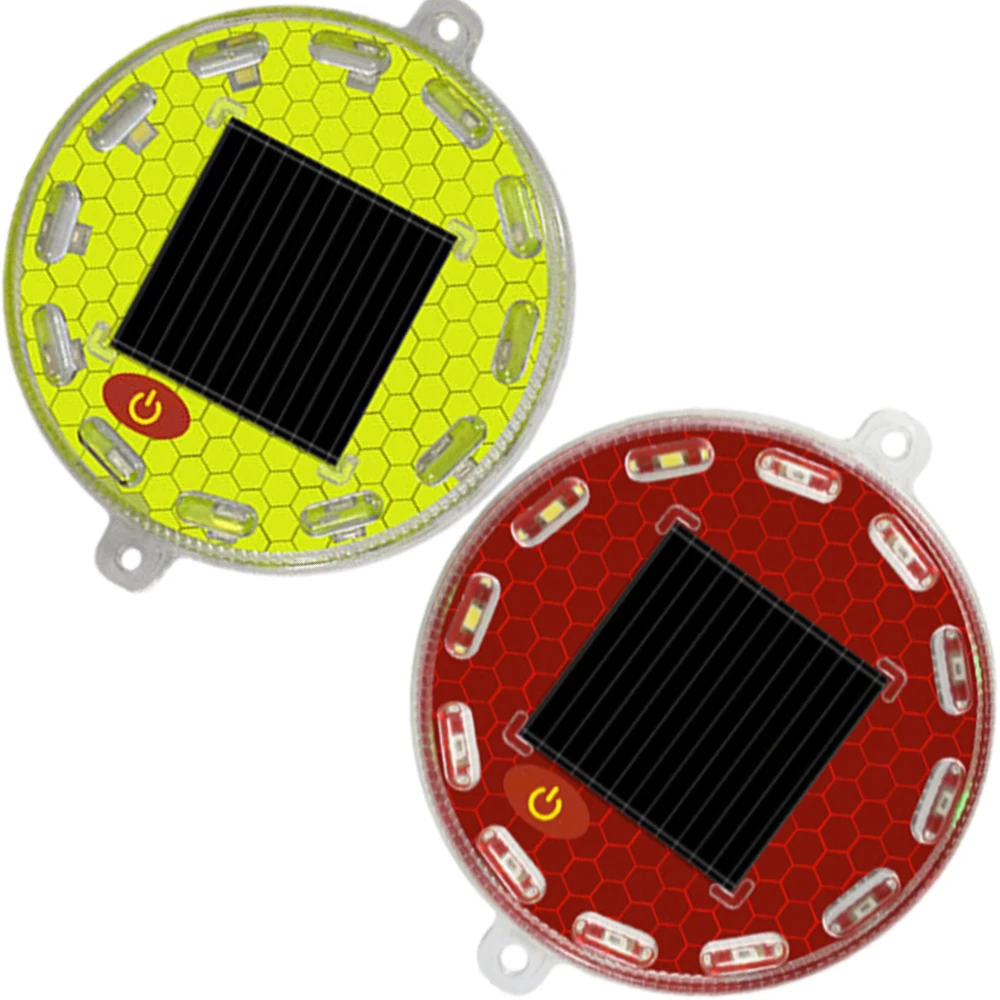 Colorful Light LED Solar Car Warning Light for Universal Bycles / Motobycles / Cars / SUVs