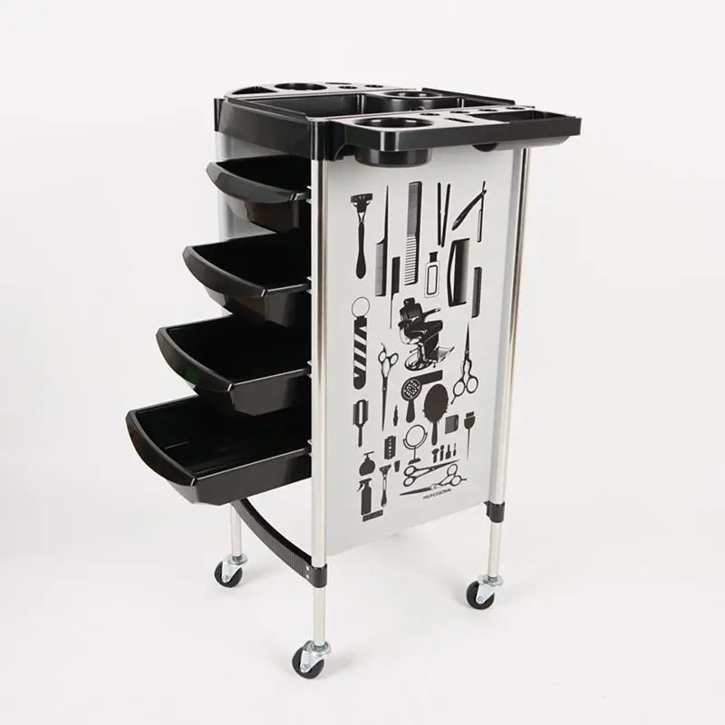 Direct Supply Barber Shop Tool Cart Hair Salon Multifunctional Shelf Hair Dyeing and Perming Cart