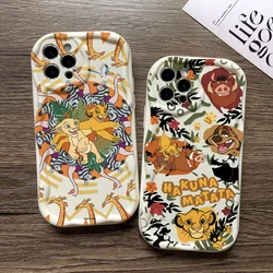 Lion King Simba Phone Case for Samsung Galaxy S24 S23 S22 S21 Ultra Plus 5G S20 FE 3D Creamy Wave Soft Cover