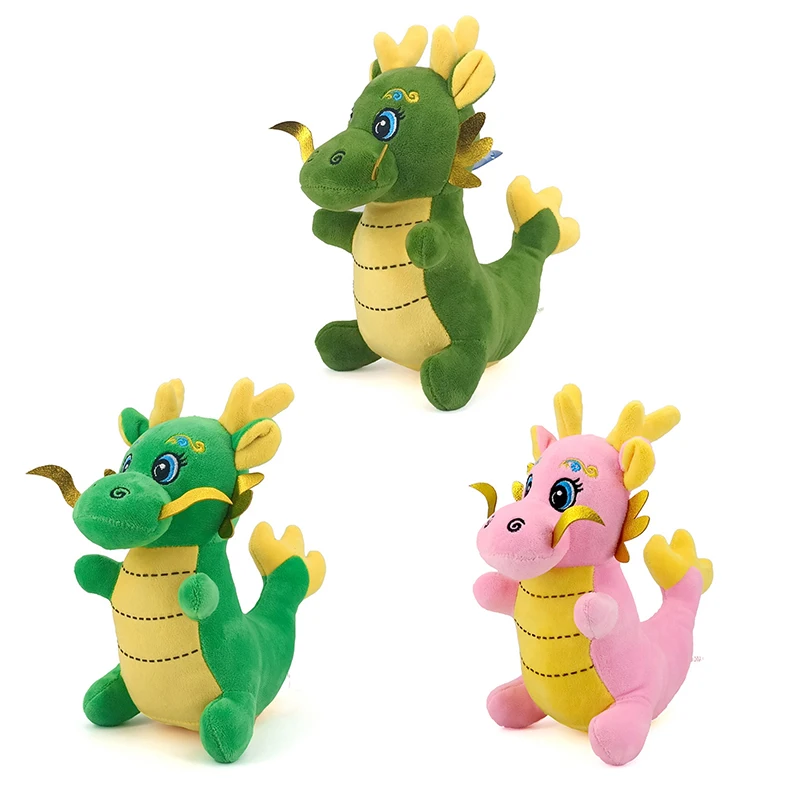 Cartoon Dragons Stuffed Mascot Dragon Plush Doll Toy, travesseiro macio, coleção Cosplay, presente de aniversário para crianças, fofo, 1 peça, 12cm