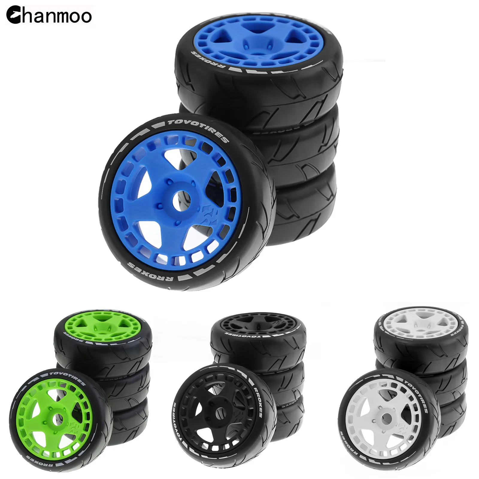 

1/8 Short Truck Tires With Plastic Wheel Rims 17mm Hex for 1:8 RC Off-road Car Buggy Arrma HSP HPI Traxxas Redcat Losi Kyosho