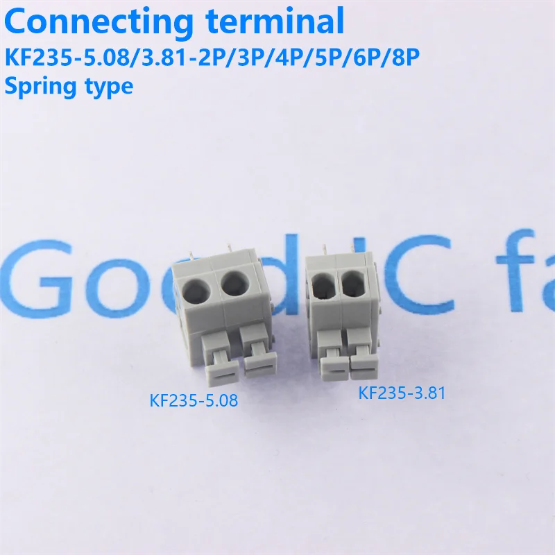 Veertype PCB-bedradingsterminal KF235-5.0MM 2P 3P 4P perstype spliceable veerterminal