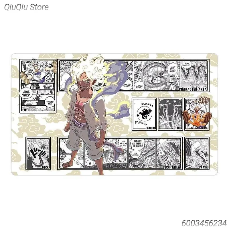 OPCG One Piece New Playmat Luffy Edwards Newgate Anime Playmat Trading Card Game Mat Dedicated Card Play Against Table Mat