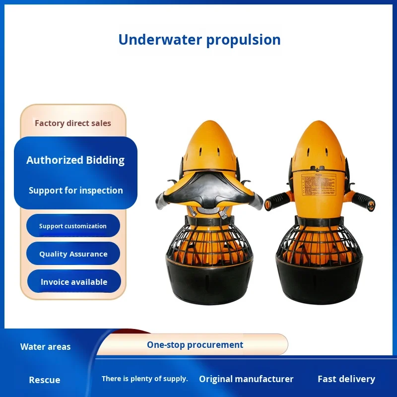 Handheld Electric Water Scooter For Swimming & Diving Self-Rescue Emergency Thruster-Breathable Accessory