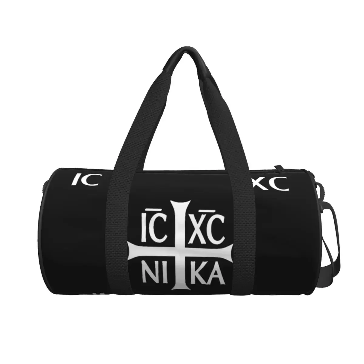 IC XC NIKA Cruz cristiana ortodoxa Jesús Chris bolsa de gimnasio grande bolsa de viaje multifuncional bolsos de viaje bolsa de Fitness