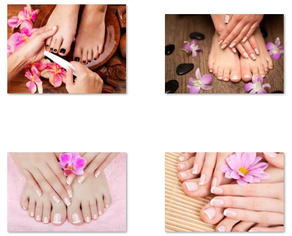 8Style Choose Beauty Salon Poster Pedicure and Manicure Photo, Art Print Silk Poster Home Wall Decor