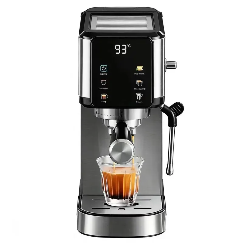 STLF Cross-border foreign trade Italian semi-automatic espresso machine stainless steel shell steam function heating