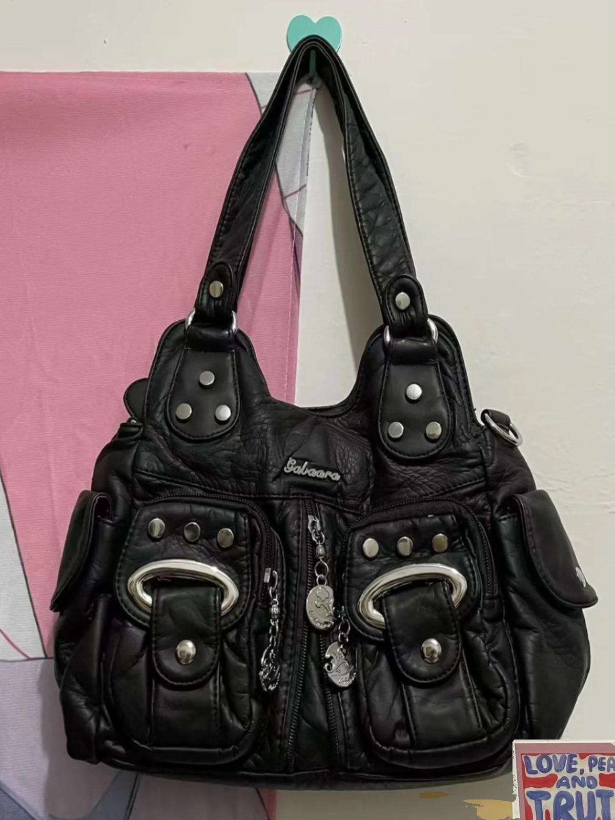 Средневековая сумка через плечо y2k Millennial воск Thunderbolt babes