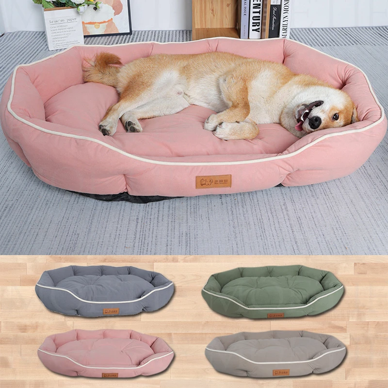 

Dog Sofa Fluffy Round Kennel for Small Breeds Warm Washable Big Bed Pets Pet Supplies Cushions Mat Cushion Puppy Dog Accessories