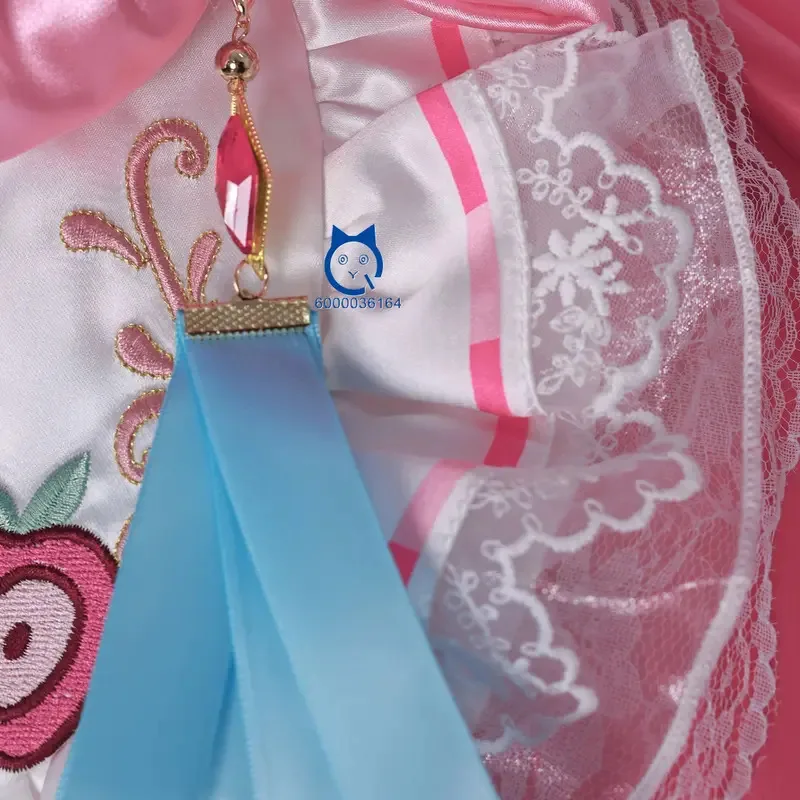 Игра Naraka: Bladepoint Hu Tao Косплей Костюм Аниме Одежда Розовое Платье Лолиты Парик Обувь Полный комплект для Женщин Вечерние Ролевые Игры Костюм