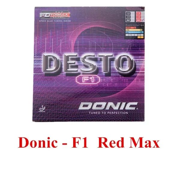 الأصلي DONIC Desto F1 MAX تنس الطاولة المطاط ألمانيا كعكة الإسفنج بينغ بونغ المطاط غير لزجة لا حاجة للمعزز