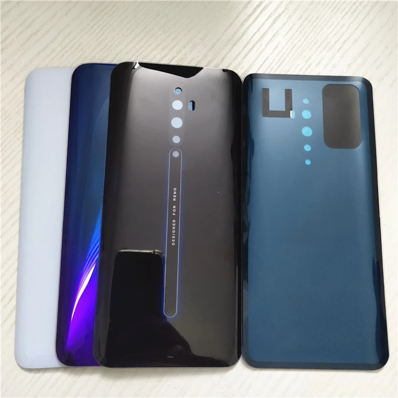 Nueva cubierta trasera de cristal para batería para Oppo Reno Z / Reno 2 / Reno 2Z Reno2 Z F, carcasa para puerta trasera, piezas de reparación de vidrio trasero