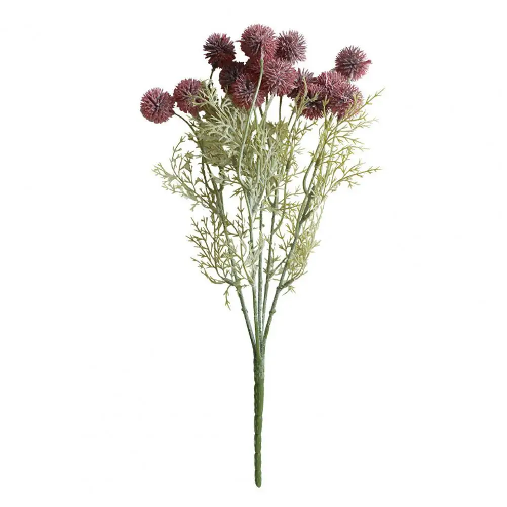 Elegant Simulated Prune Ball Flower Long Lasting Home Decoration Delicate Living Room Decorative Simulation Flowers