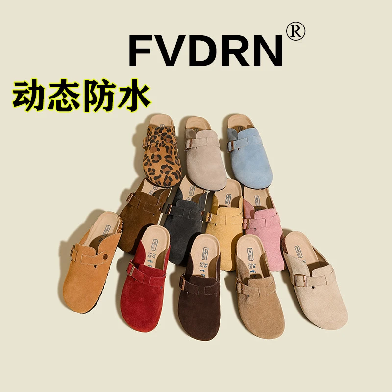 

Waterproof Unisex suede cork shoes, famous design, adjustable shoulder straps, comfortable arch support, cork shoes 34-44