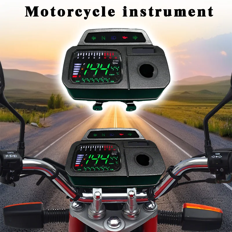 

New AX 100 Motorcycle Accessories Speedometer Moto Digital Display Instrument Panel Tachometer Dashboard for AX100 TVS Max 100