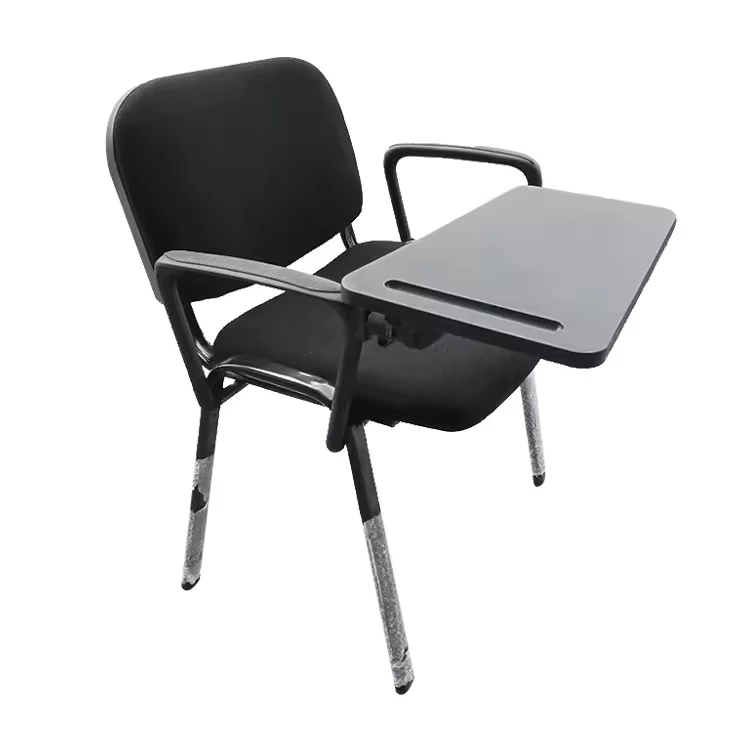 Adult armless fabric student study desks and chairs for school waiting rooms airport