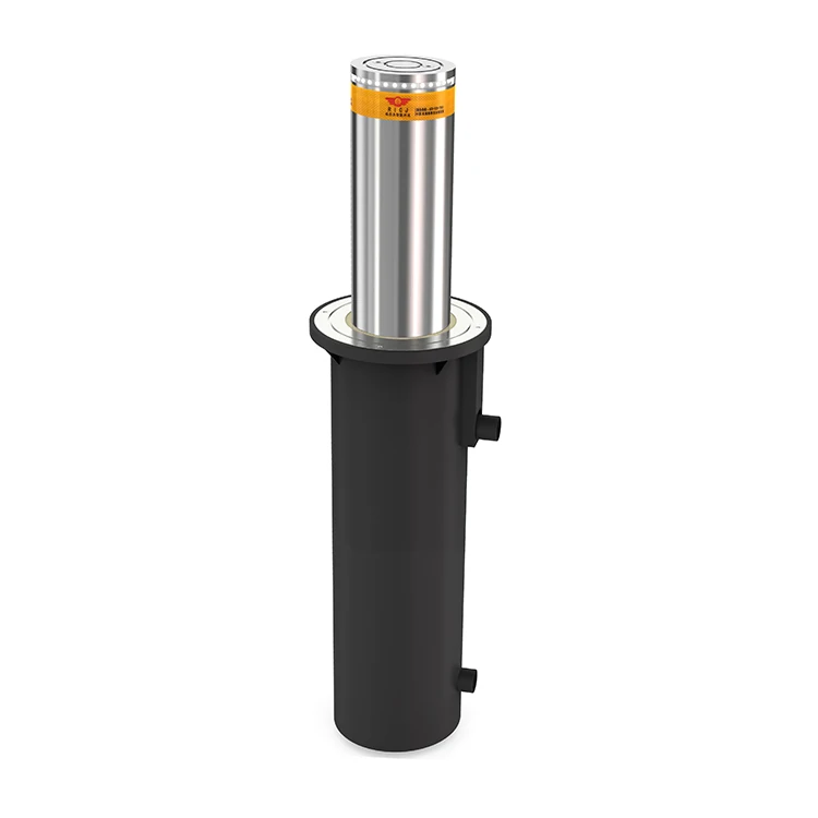 

Automatic Lifting Pole Bollard Remote Control Hydraulic Post Stainless Steel LED Rising Road Bollards Pile With Led Light