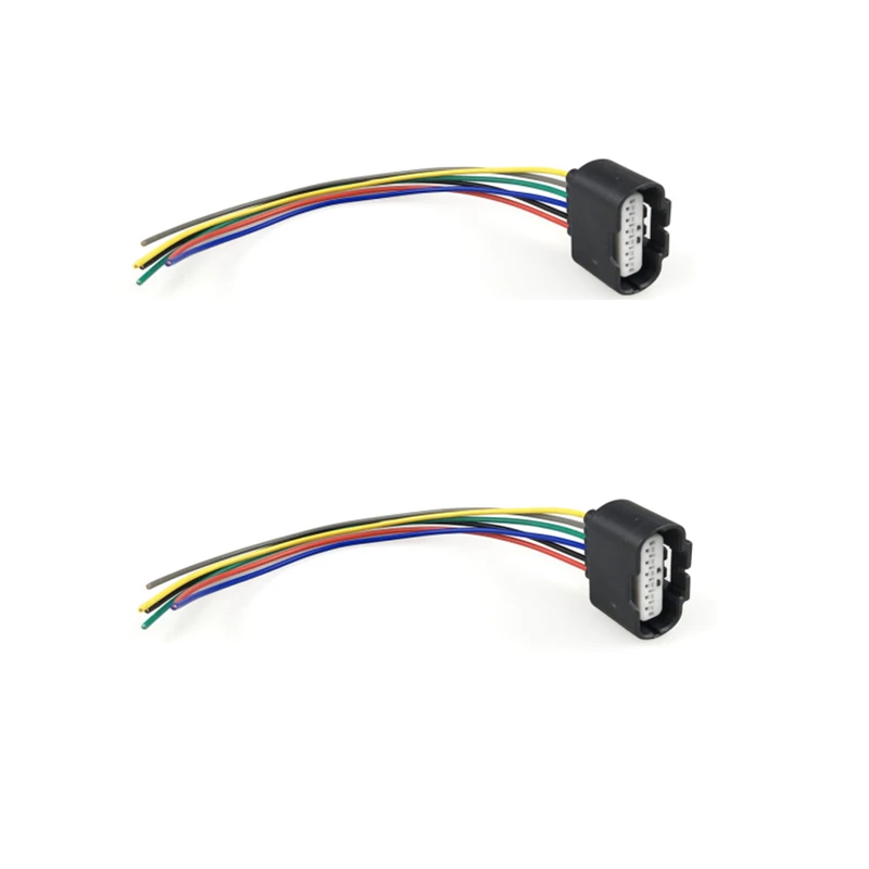 2-Pack 6-Pin Parking PDC Sensor Connector Harness – Fits Honda Civic, Pilot, Accord, Odyssey