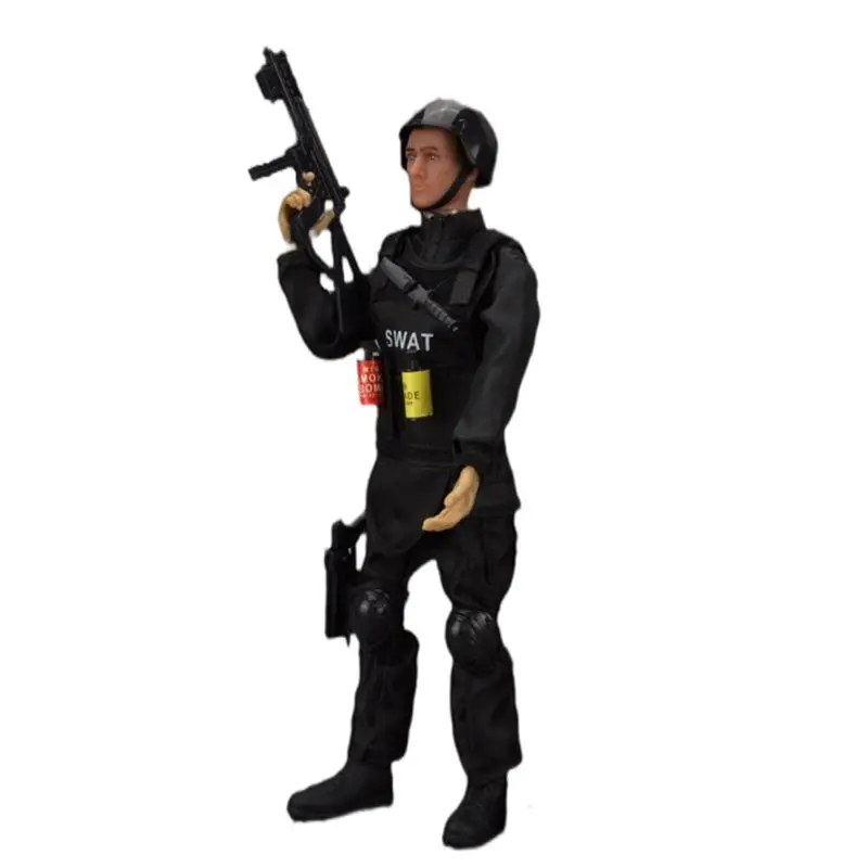 12 Inch Dolls Soldier Model Joints Removable Policeman Gun Toy 1/6 Action Figures Best Birthday Gifts