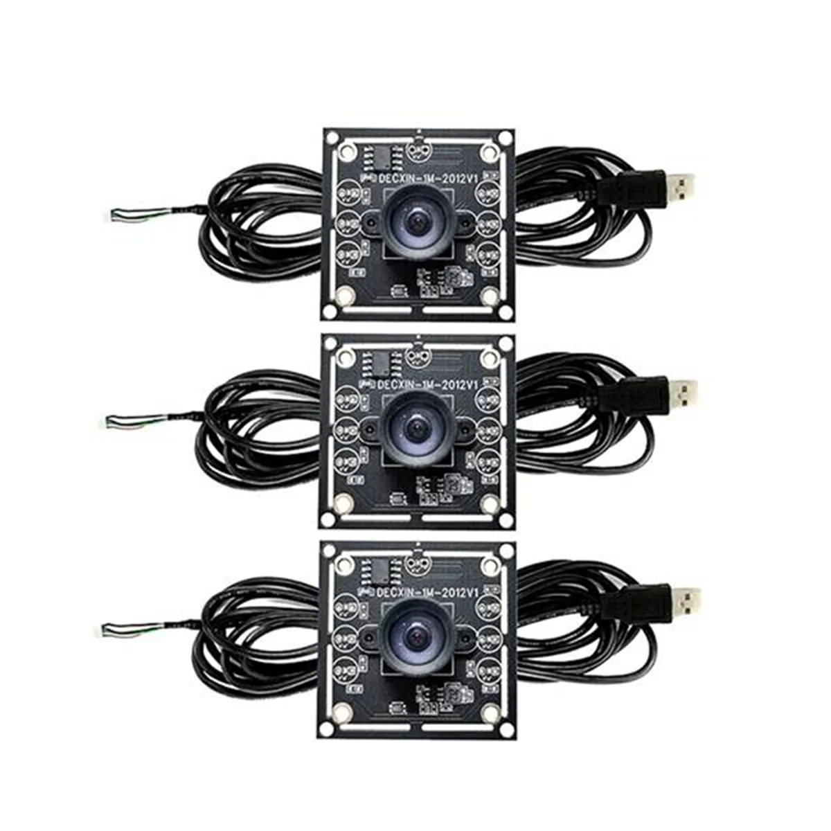 3PCS 100 Degree Camera Module 1MP OV9732 1280x720 USB Free Driver Manual Focus,with 3 Meter Cable for WinXP/7/8/10