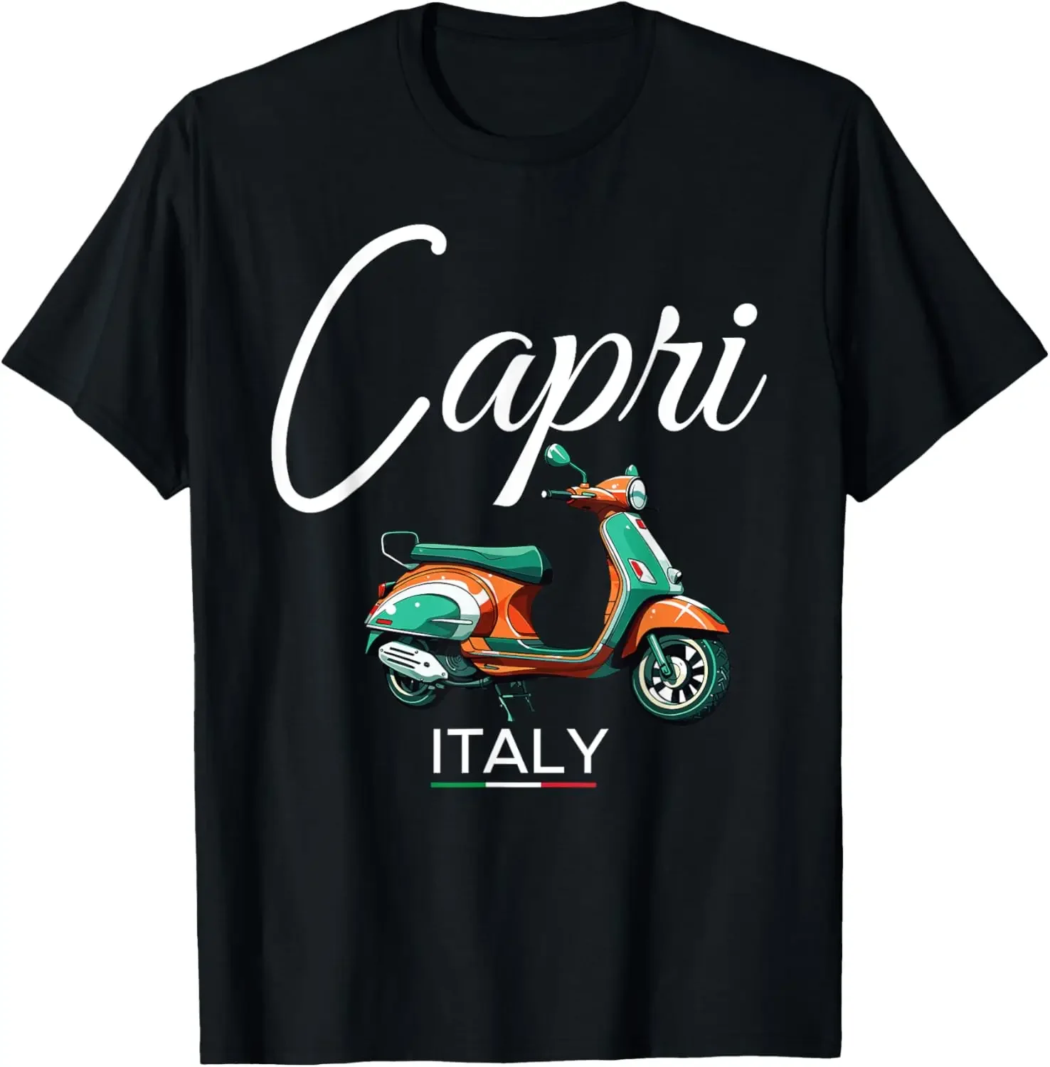 Capri Italia Scooter Vintage Souvenir Capri Italy T-Shirt