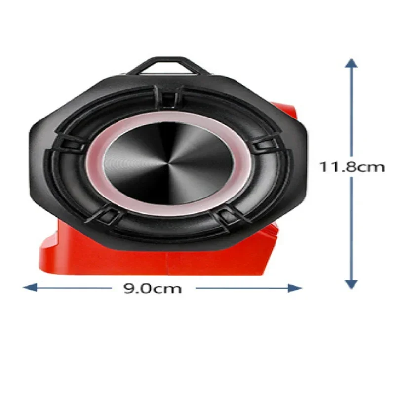 Portable Bluetooth Speaker for DeWalt/Makita/Milwaukee 18/20V Li-Ion Battery Subwoofer Speaker Power Tool Accessories