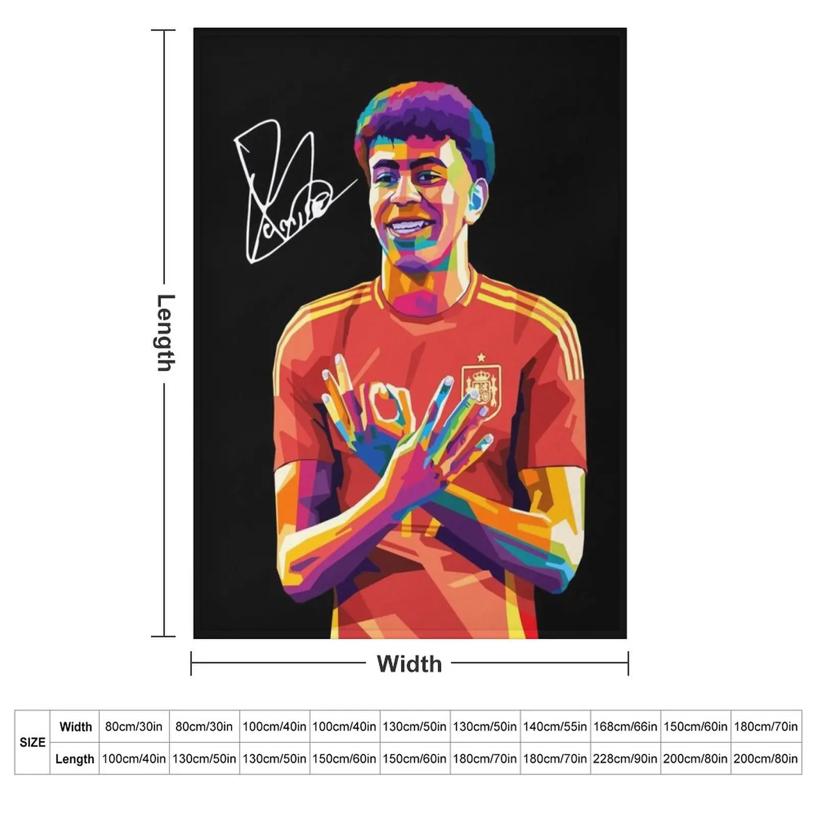 Lamine Yamal Wpap Pop Art Throw Blanket Sofa Quilt heavy to sleep warm for winter Decorative Beds Blankets