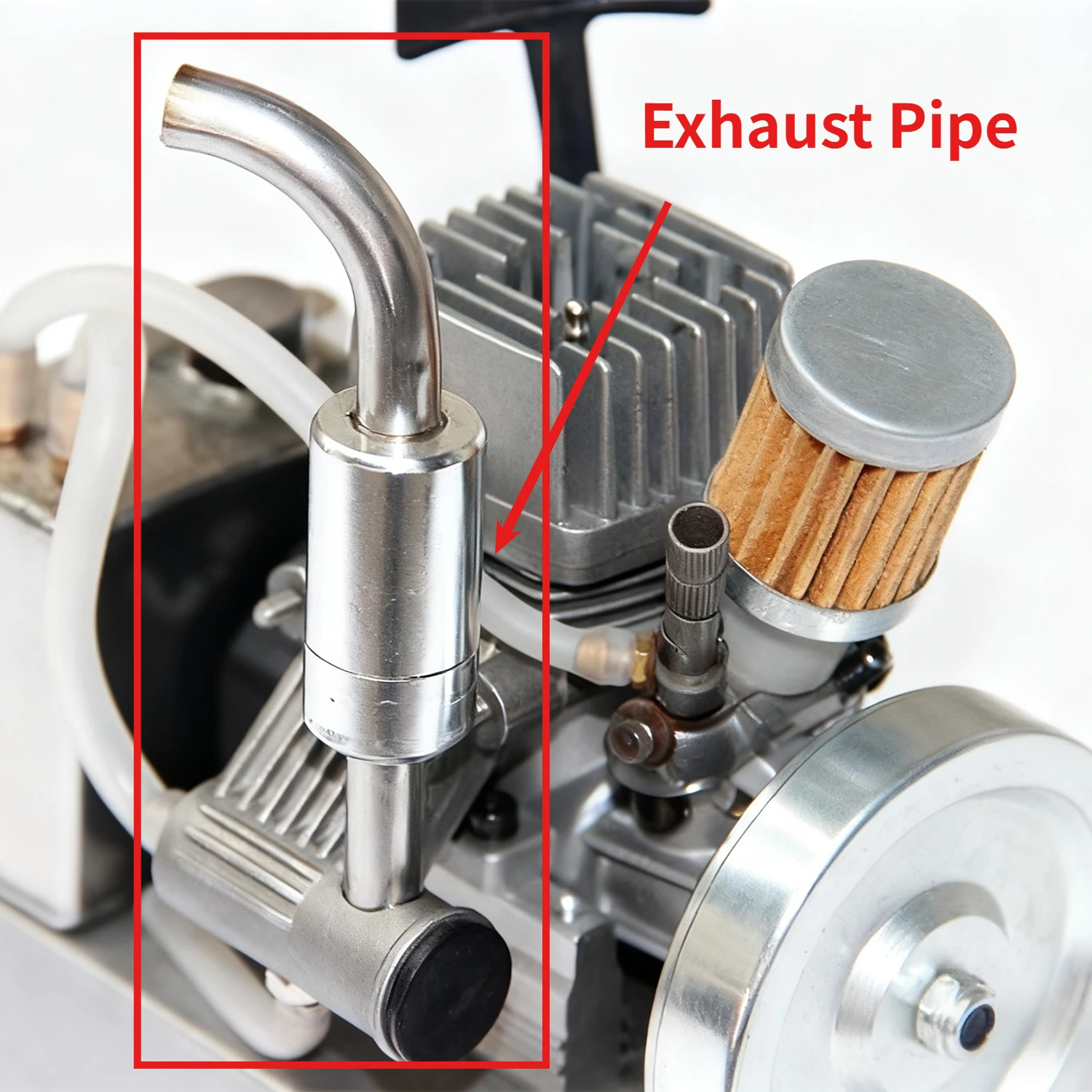 Engine Model Modified Exhaust Pipe 15-level Methanol Engine 2-stroke Internal Combustion Engine Modification Accessories