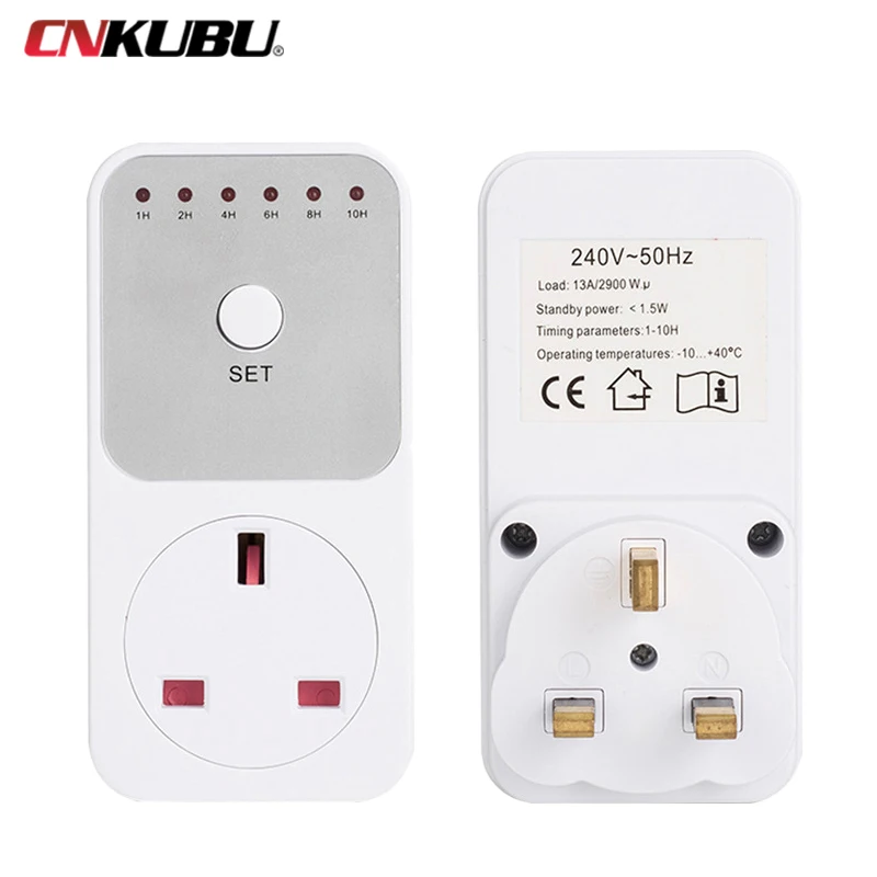 Imagem -06 - Inteligente Contagem Regressiva Socket Plug Temporizador Ajuste do Tempo Tomada de Controle Eletricidade Tomada de Medição de Energia Eua ue Reino Unido 10hr