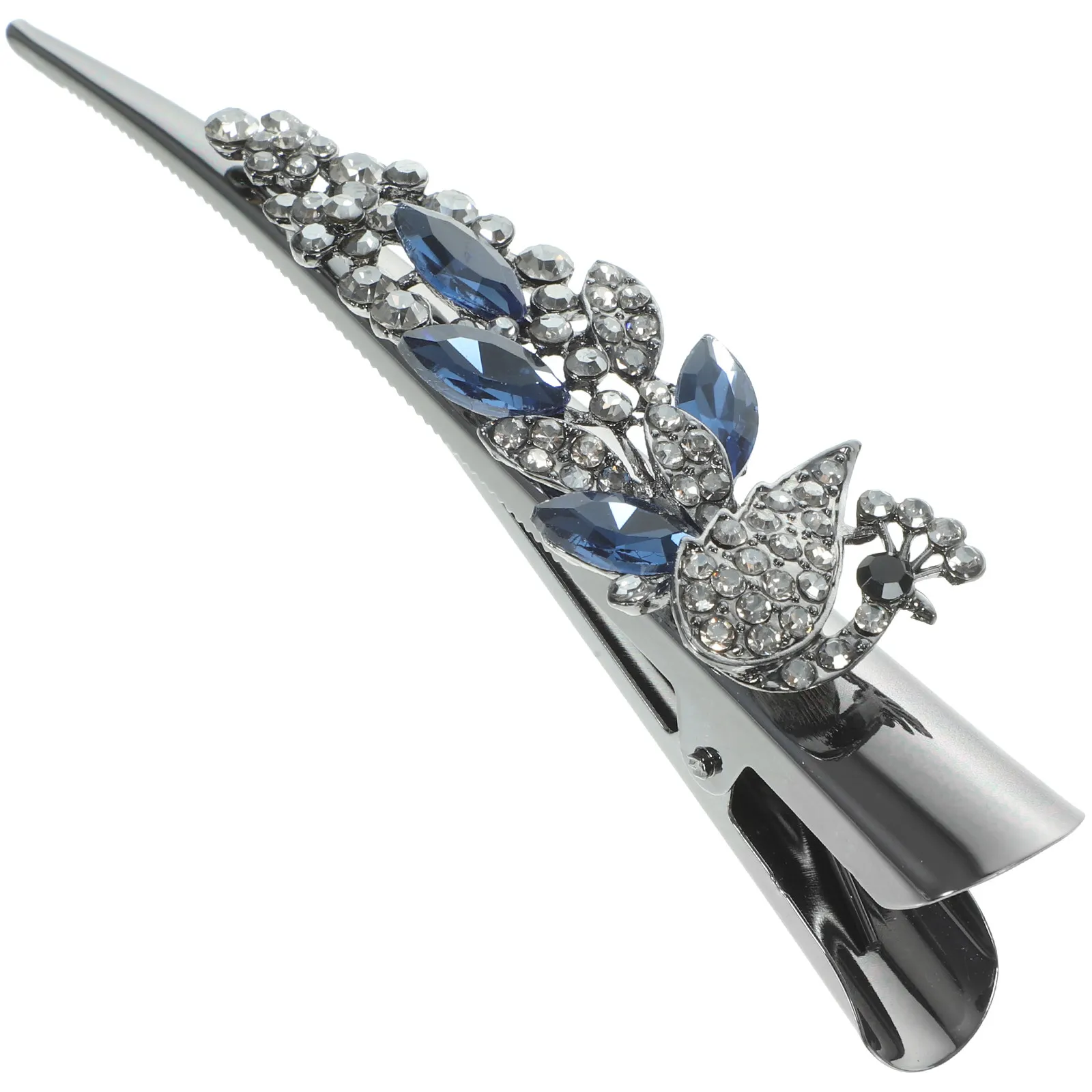 

Gorgeous Crystal Hair Barrette Large Rhinestone Alligator Clip for Women Fancy Hair Clips Sparkle Decor Styling Duckbill