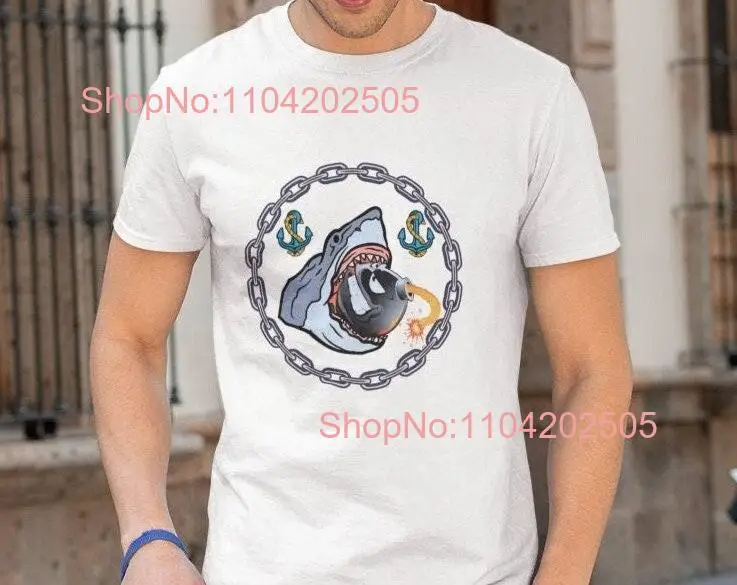 Men's unisex T shirt shark swallow DTG with Unique Design attractive printing technique for buyers looking original gifts