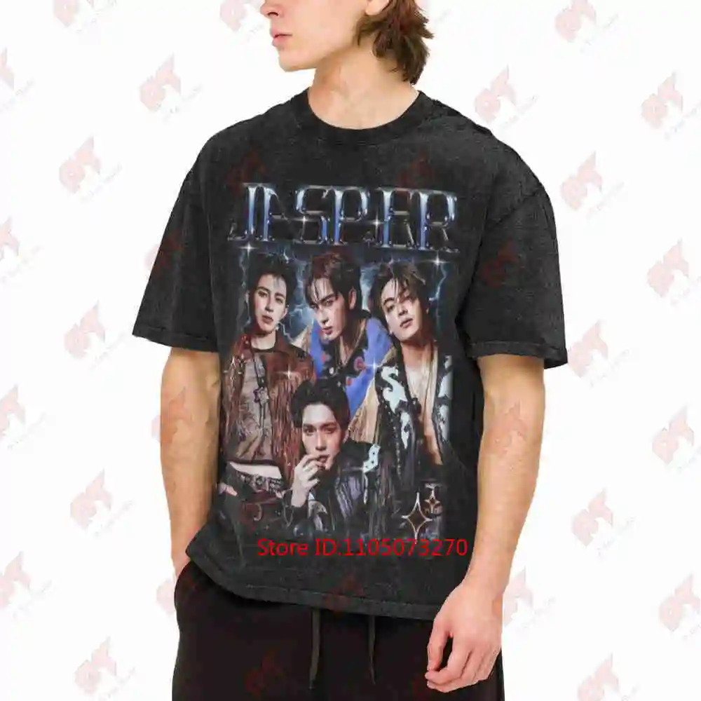 Retro Jasper S Love Scene Thai Boy Band Sadistic Take It Off Touch Vintage Washed Tee Pure Cotton T-Shirt