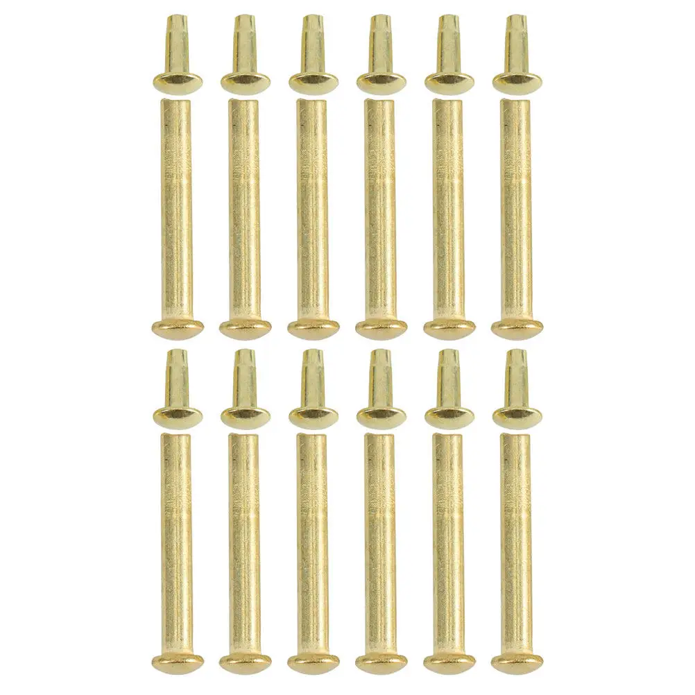 12Sets Folding Fan Replacement Parts Metal Shaft Rivets and Nuts for Paper Bamboo Fan Repair Reliable Stability Easy