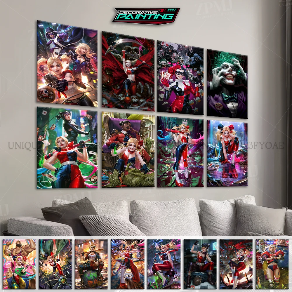 

DC Comics Supervillain Harley Quinn Home Decorative Canvas HD Prints Paintings Pictures Suicide Squad Frameless Wall Art Poster