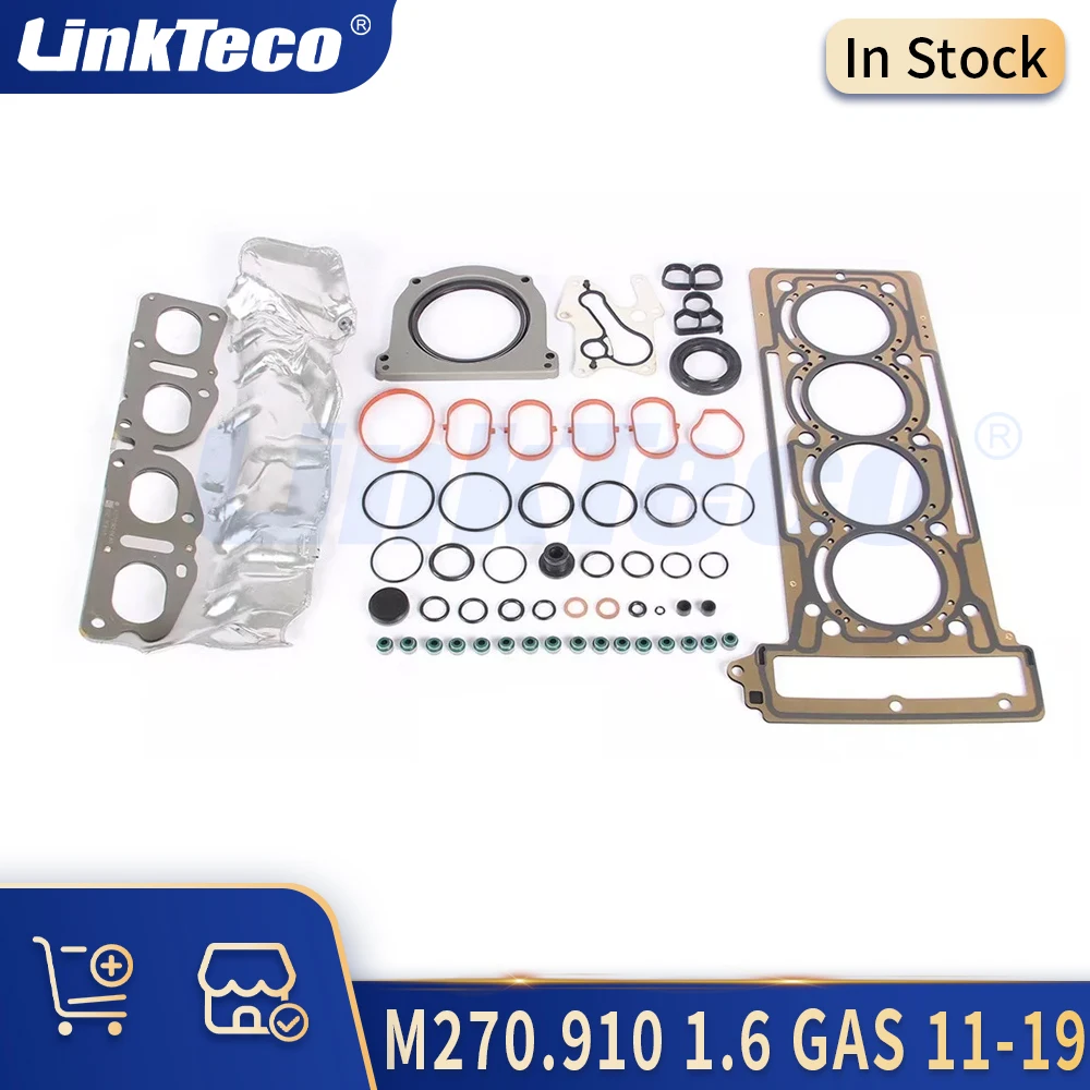 Engine Parts Cylinder Head Gasket Set Kit Fit 1.6 L GAS DOHC L4 M270 For Mercedes-Benz A200 B200 CLA200 2011-2019 M270.910