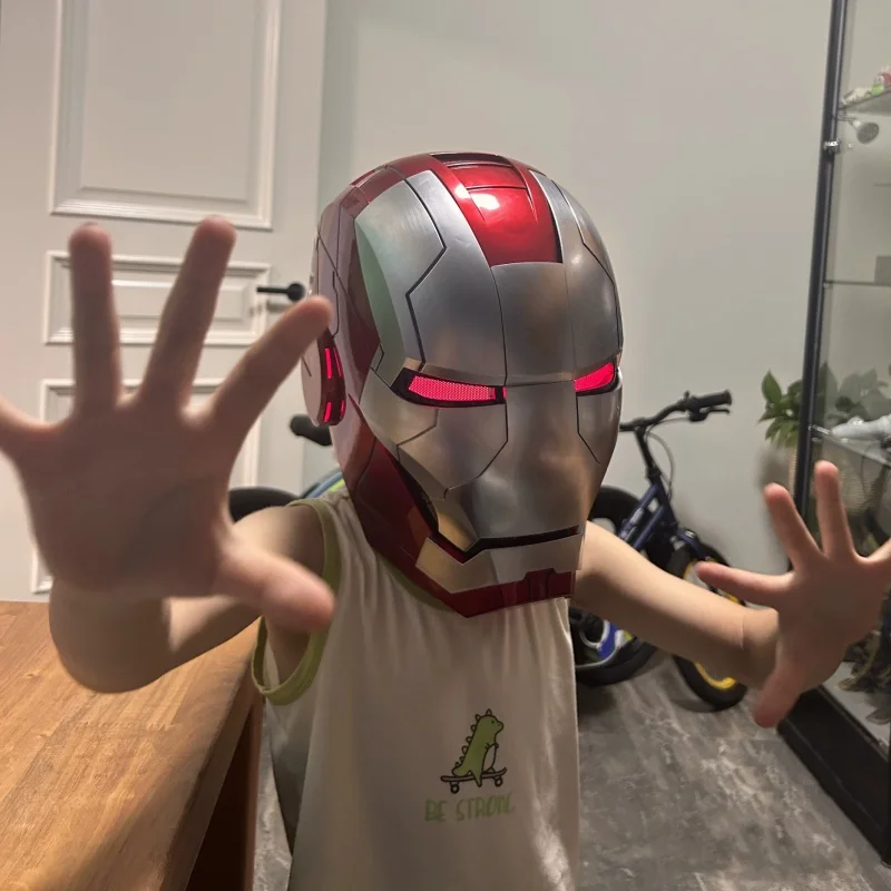 The Avengers  1/1 Iron Man Mk5 Helmet Wearable And Transformable Voice-activated Electric Opening Closing Collection Decoration