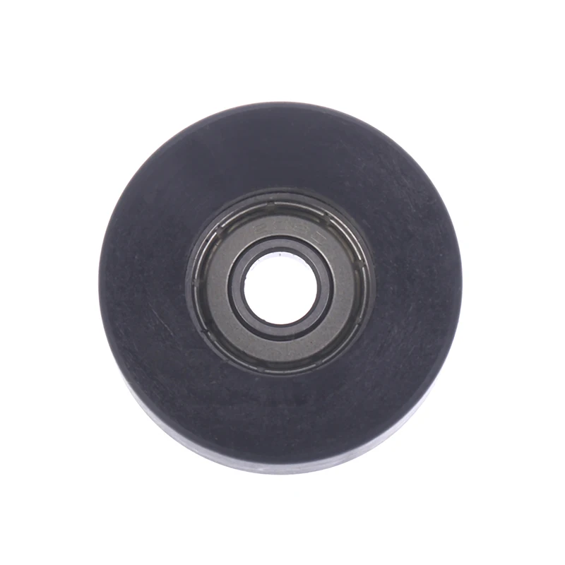 Plástico POM Nylon Rolamento Polia, Roda Plana Rolo, Porta e Janela Display, Gabinete Faixa, Acessórios para móveis, 1PC