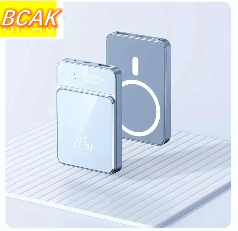 

BCAK Brand New 200000 MAh Portable Magnetic Wireless Charging Treasure Magsafe Super Fast Charging Mobile Power Mini Compact.