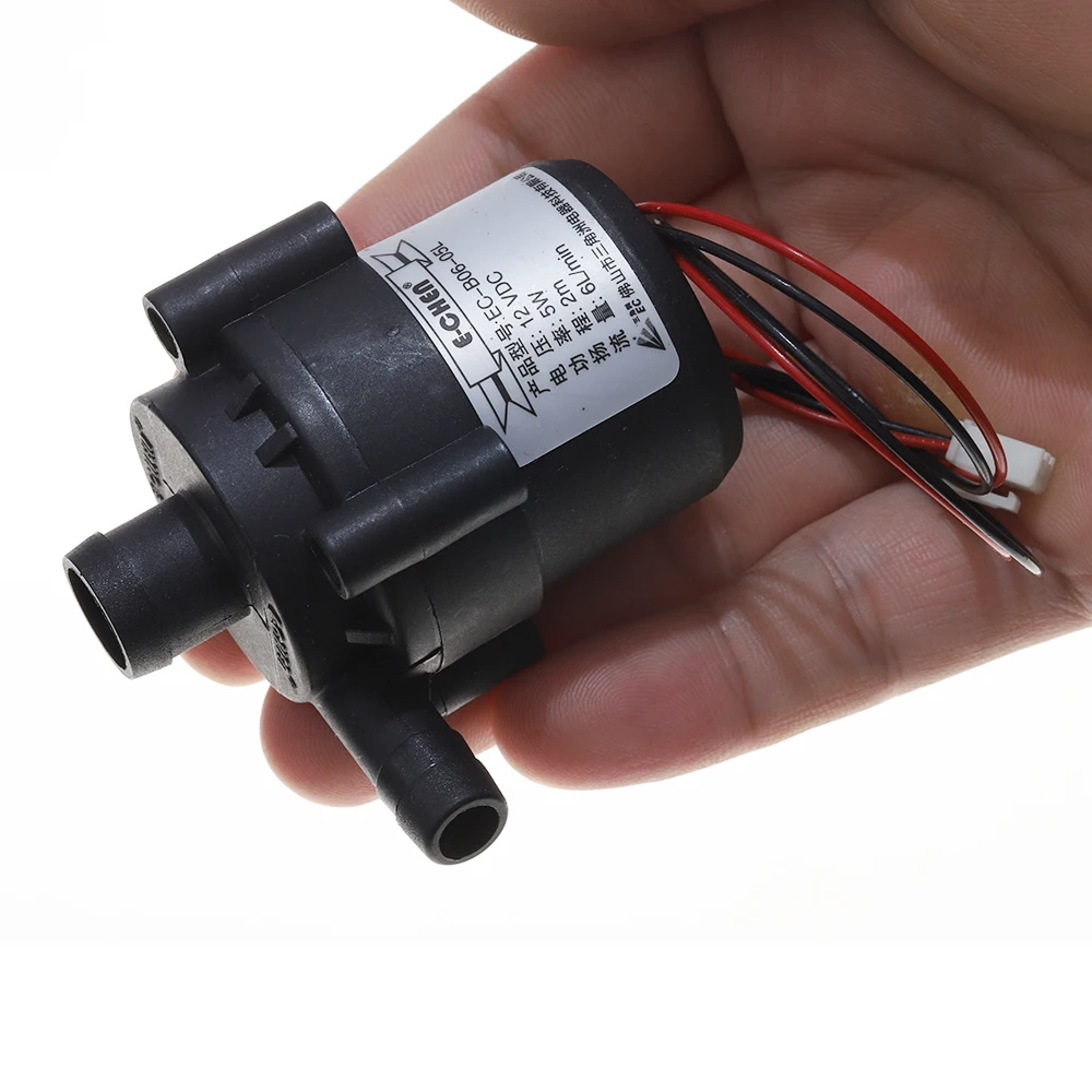 معدل تدفق مضخة المياه الصامتة 6L/دقيقة DC12V مضخة غاطسة بدون فرش 5 واط المكره الطرد المركزي مختومة بالكامل مقاومة للماء #4
