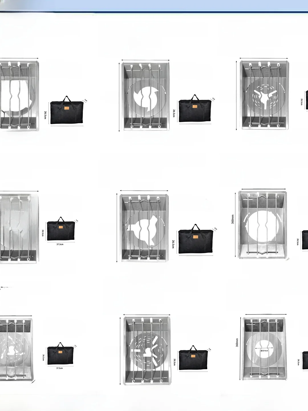 

Outdoor Cam Portable Table Special Dug-Out Single Stove Dug-Out Accory Single Flat Plate Universal Second Generation