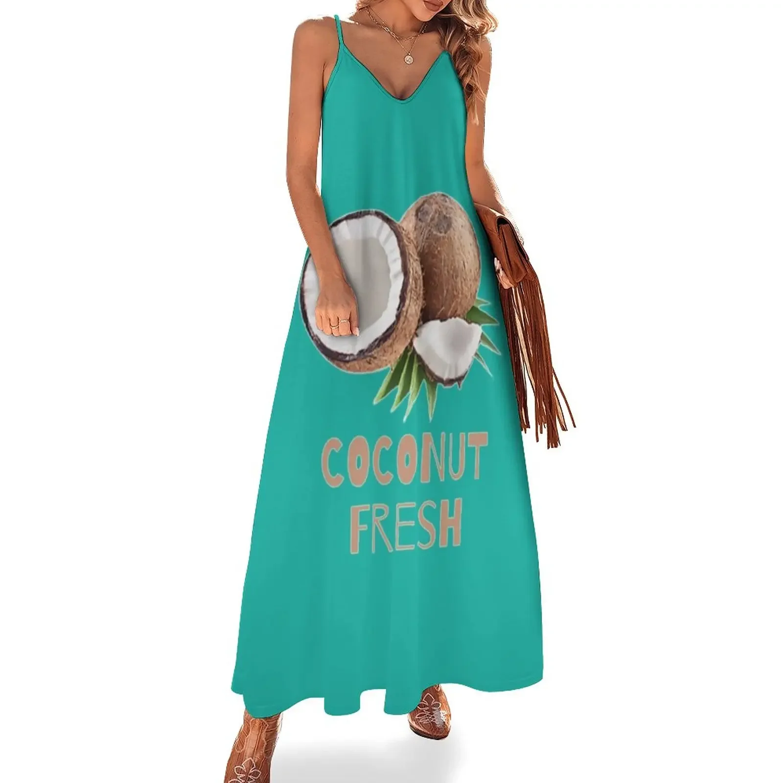 

air freshener coconut fresh Sleeveless Dress Clothing Party dresses for women Evening gown