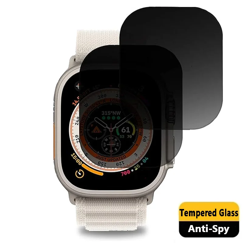 Apple Watch用強化ガラススクリーンプロテクター,超音波/ウルトラ2アンチスパイダー用9時間スクリーンプロテクター,49mmアクセサリー