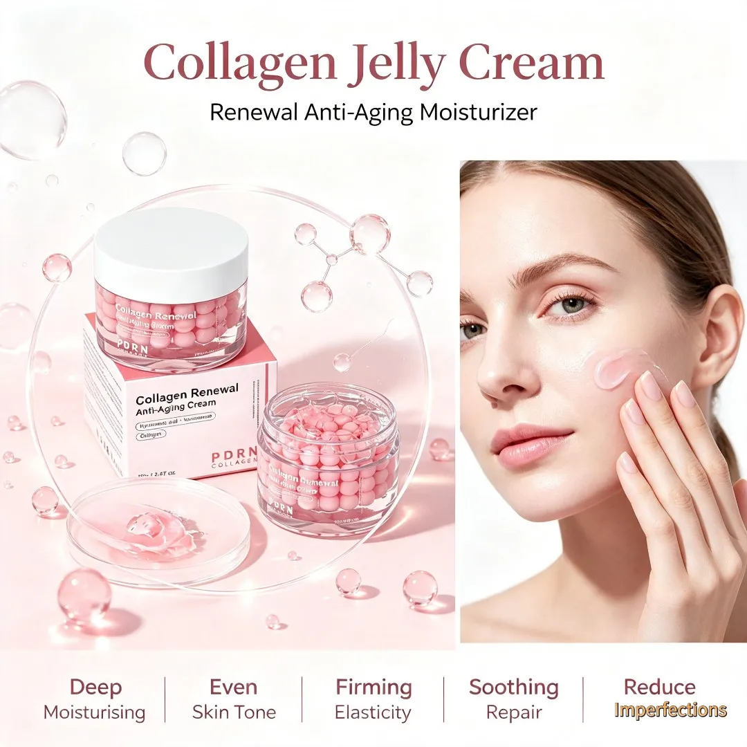 PDRN Hydrating Jelly Cream 70g Peptide Sodium Collagen Repair Face Body Skin Care Moisturizer Smooth Capsule Nourish Cream New