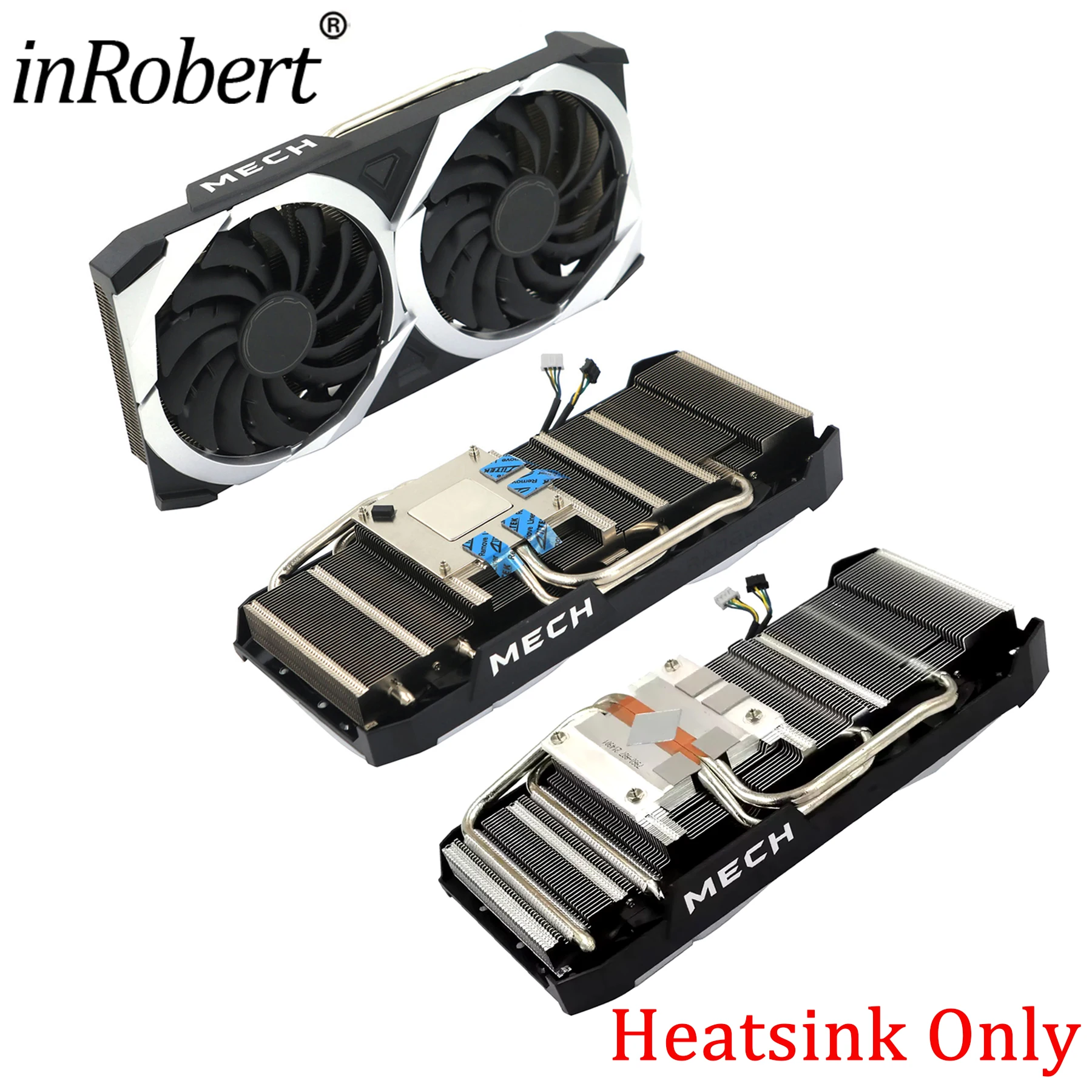 For MSI RX 6600 6600XT 6650 XT MECH Graphics Card Replacement Heatsink