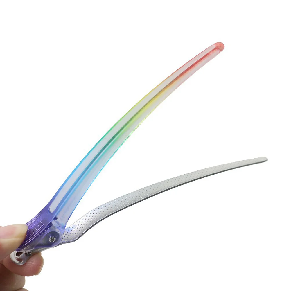 

4 pcs Hair Rainbow Hair Styling Clips Rust-Proof Sectioning Diy Supplies Accessories Clips For Salon Diy Supplies Accessories