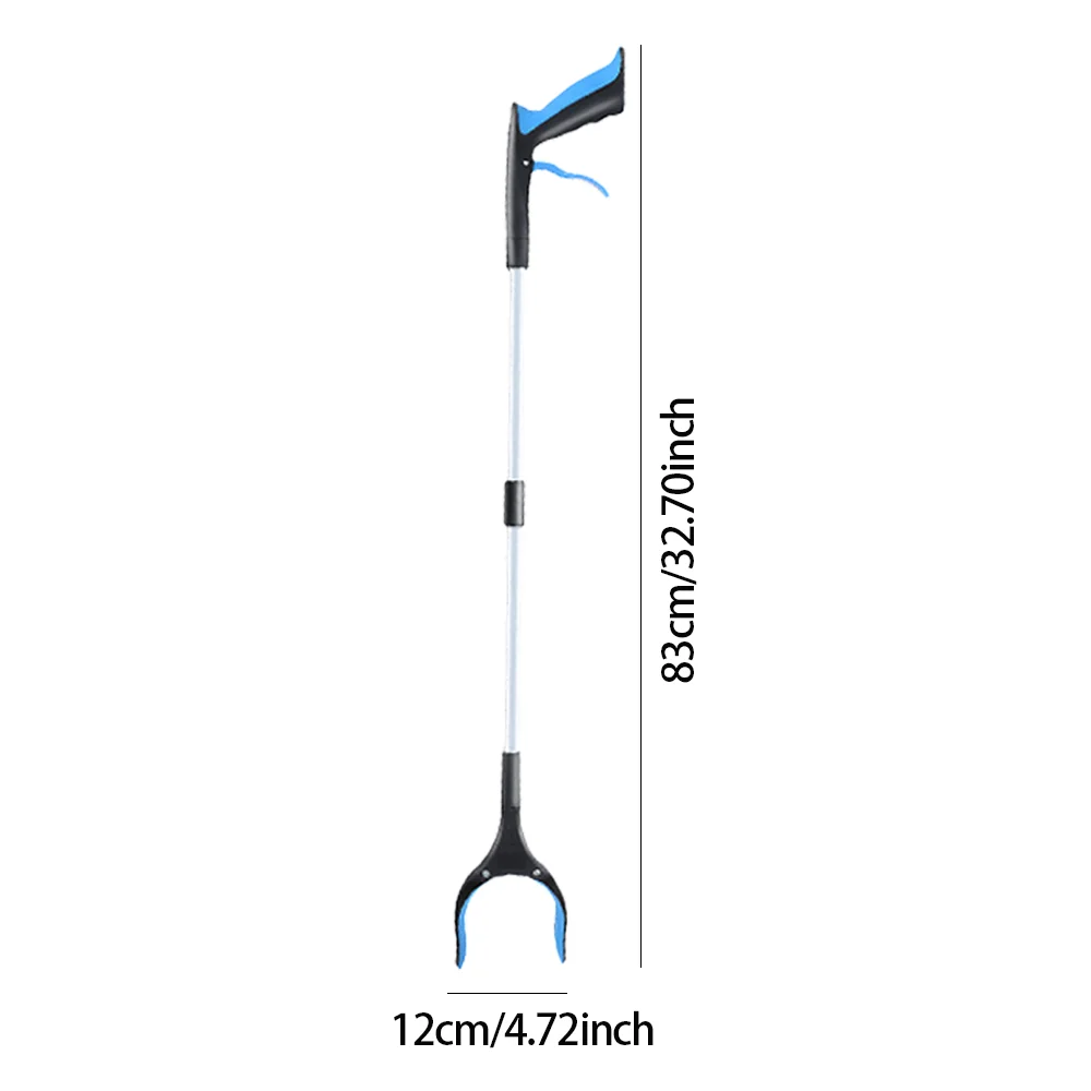 Magnetic Telescopic Reacher Grabber for Wheelchair Users Seniors, Foldable Jaw Grip Picker for Disabled Mobility Aid