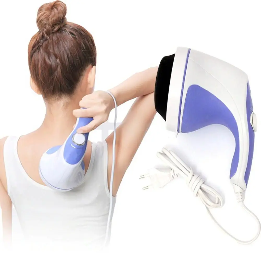 

Relaxation Electric Handheld Body Massager with 5 Massage Heads Slimming Neck Massager Hammer Roller Back Roller Foot