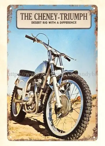 1971 Motorcycle motorbike metal tin sign sitting room wall