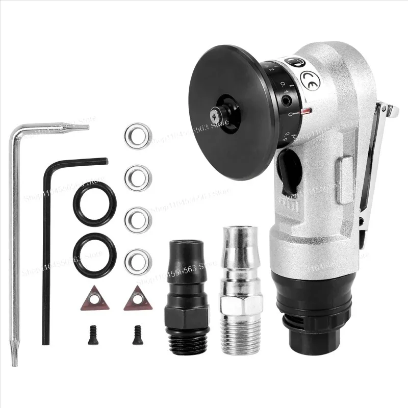 45° Manual Pneumatic Chamfering Machine | Metal Trimming Arc Deburring Kit with Linear Tools